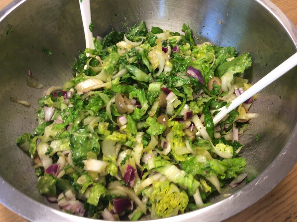 5 smaken salade met wintergroenten