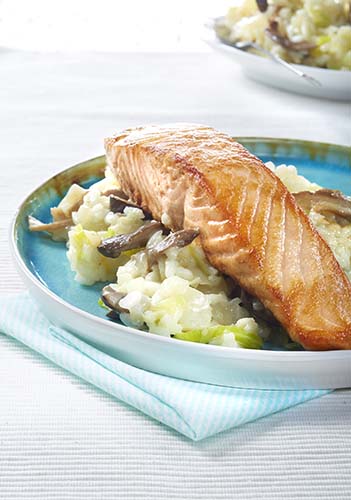 Zalm met boekweit en bloemkool
