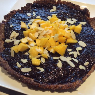 Pruimentaart met mango