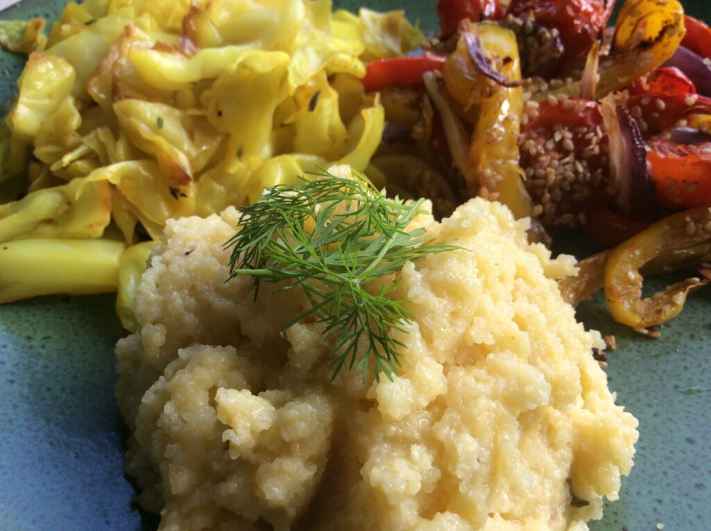 Romige polentapuree