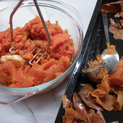 zoete aardappelpuree